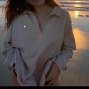 aerie beige pullover